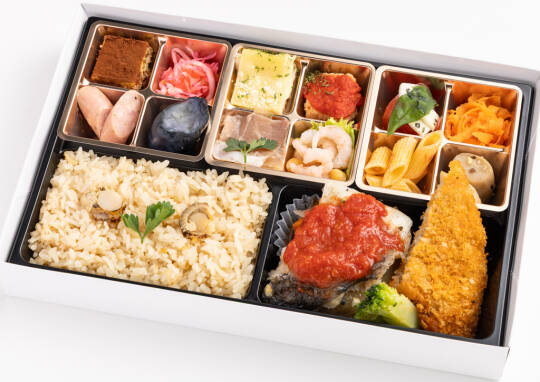 グランのイタリアン幕の内弁当(白身魚ミックス弁当)