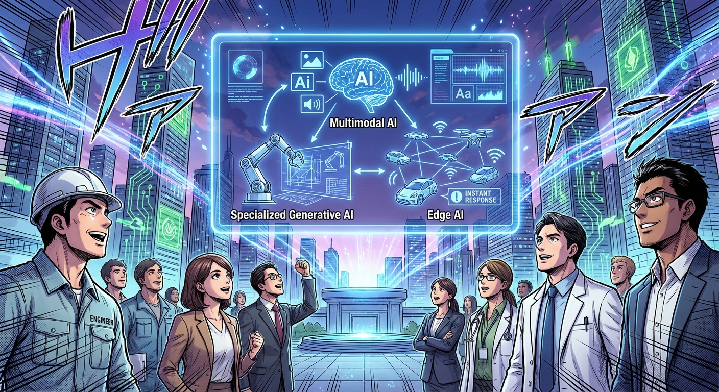 2026年版|AI最新動向を徹底解説！ビジネスと生活を変える10の技術トレンドと導入事例