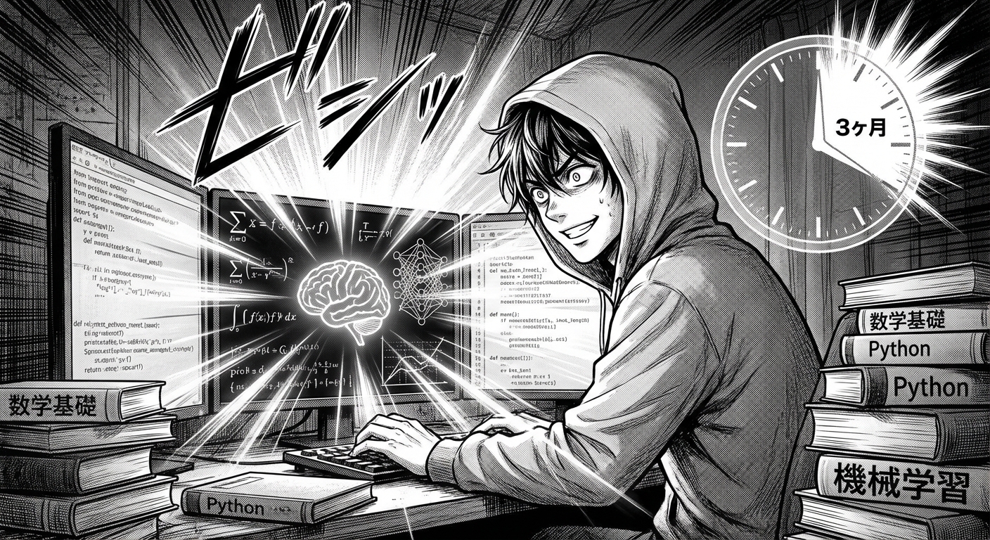 AIエンジニアを目指す完全独学ロードマップ【未経験から3ヶ月で基礎習得する学習手順】