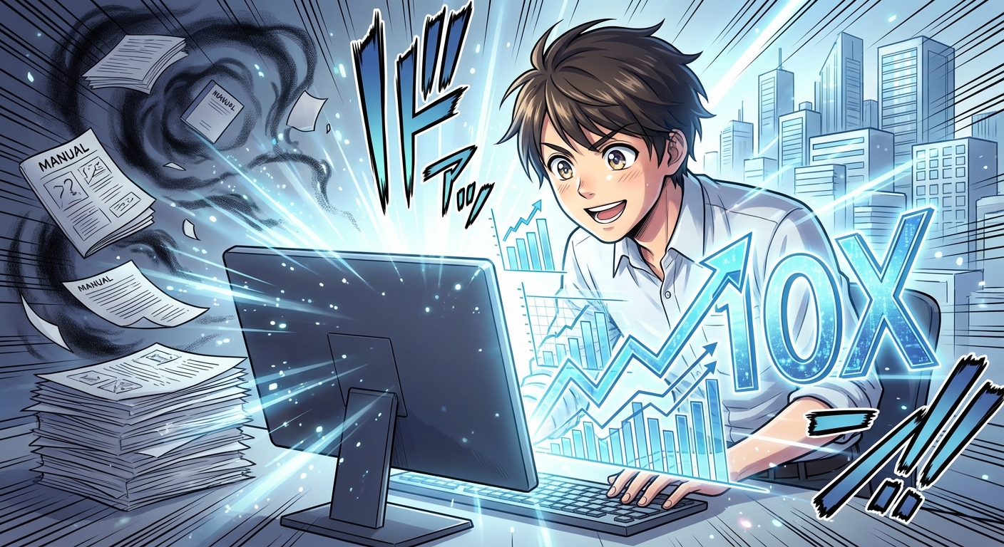 AI統計分析で業務効率が10倍に！初心者でもできるデータ活用の始め方と実践事例