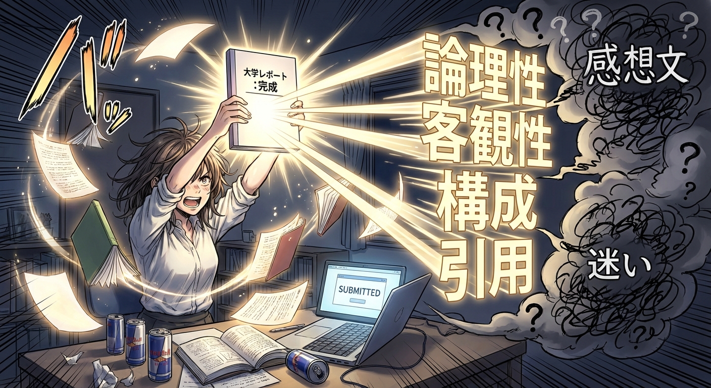 【完全保存版】大学レポートの書き方基礎ガイド｜構成から引用まで初心者が押さえるべき5つのステップ