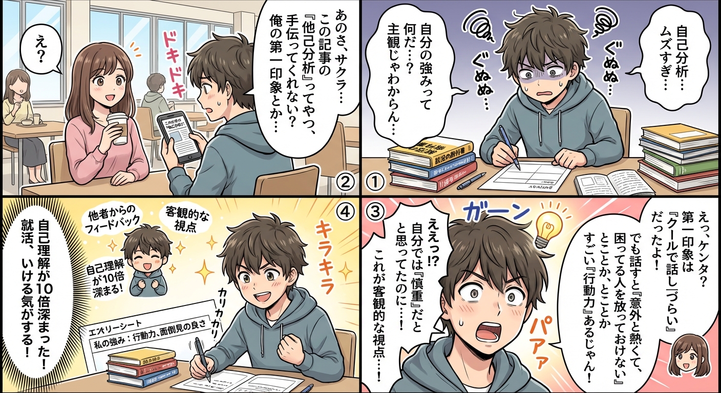 他己分析で本当に使える質問項目50選【自己理解が10倍深まる実践テンプレート付き】 マンガ解説