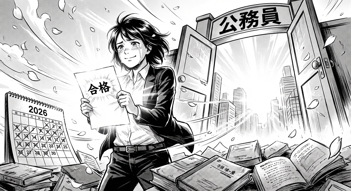 【2026年最新版】公務員試験に独学で一発合格した元受験生が教える、予備校なしで合格率を3倍高める勉強法とスケジュール管理術