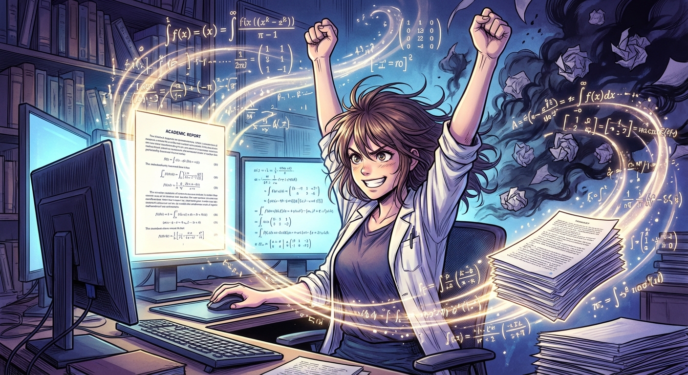 数式入力ソフト無料5選！LaTeX不要で論文・レポートが劇的に効率化