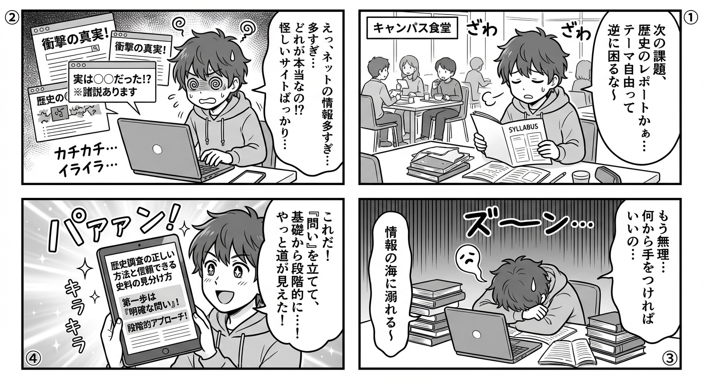 歴史調査の正しい方法と信頼できる史料の見分け方【初心者から研究者まで使える完全ガイド】