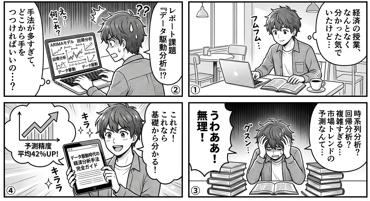 データ駆動時代の経済分析手法完全ガイド:初心者からプロまで使える7つの実践的フレームワークと最新ツール活用術
