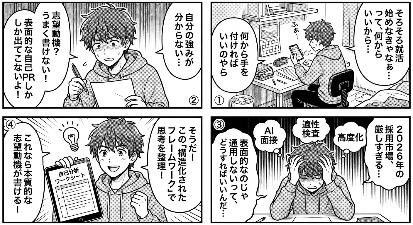 【2026年最新版】自己分析ワークシート無料配布|就活・転職で使える実践型テンプレート完全ガイド