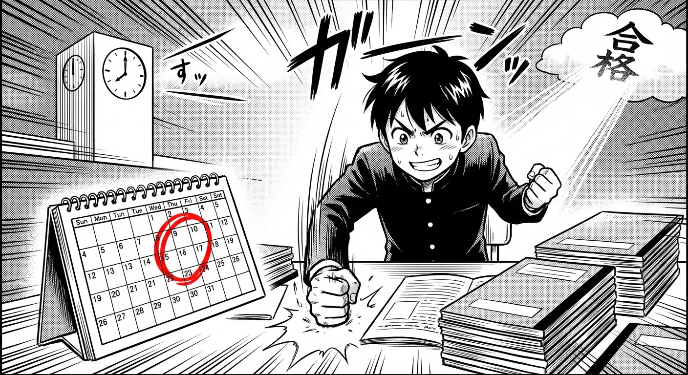 試験3ヶ月前から始める合格スケジュールの立て方｜効率的な対策で確実に点数を上げる勉強計画術