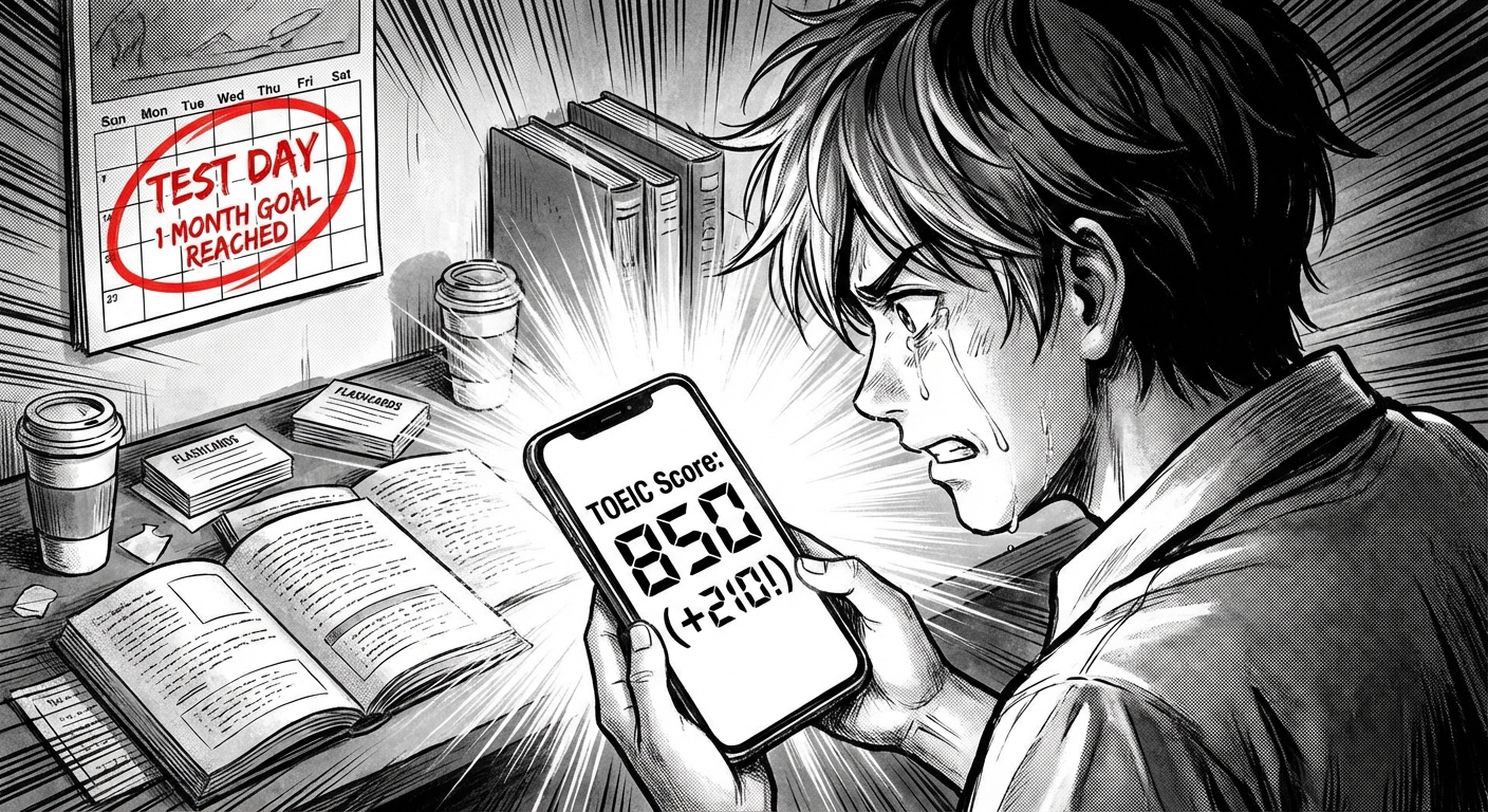 TOEIC初心者でも1ヶ月で200点アップ!短期集中で結果を出す効率的勉強法とスコア別攻略のコツ