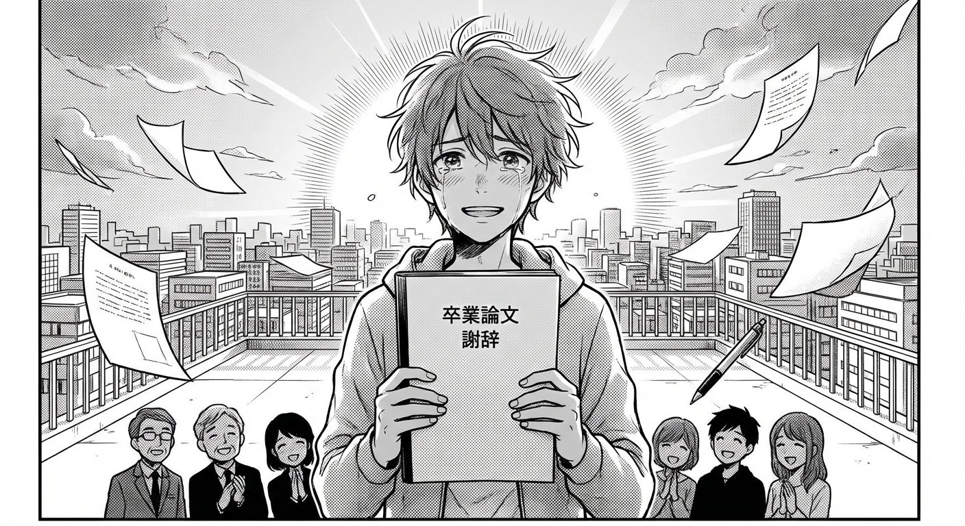 【コピペ禁止】卒論謝辞の書き方完全ガイド|心に残る例文10選と失敗しない作成のコツ