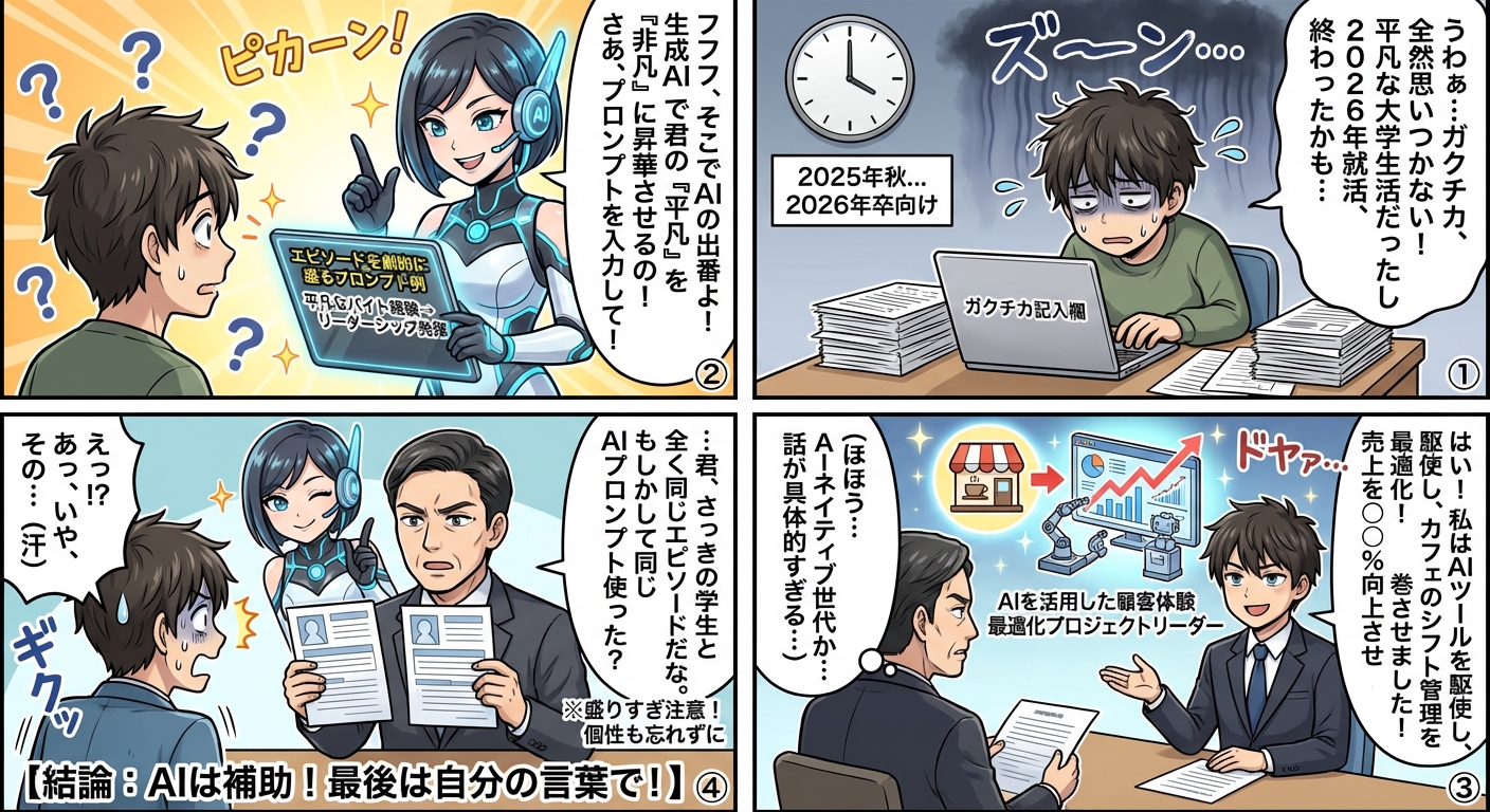 2026年就活生必見！AI時代のガクチカ効果的な盛り方完全ガイド