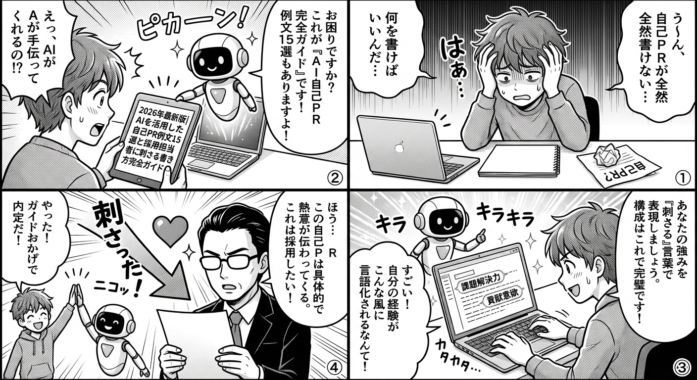 2026年最新版|AIを活用した自己PR例文15選と採用担当者に刺さる書き方完全ガイド