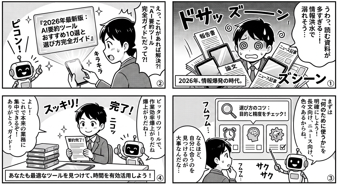 2026年最新版：AI要約ツールおすすめ10選と選び方完全ガイド