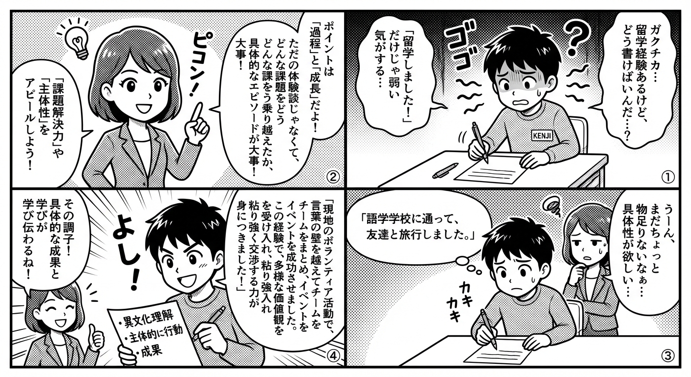 【2026年卒】ガクチカで留学経験を効果的に伝える例文集と書き方のポイント