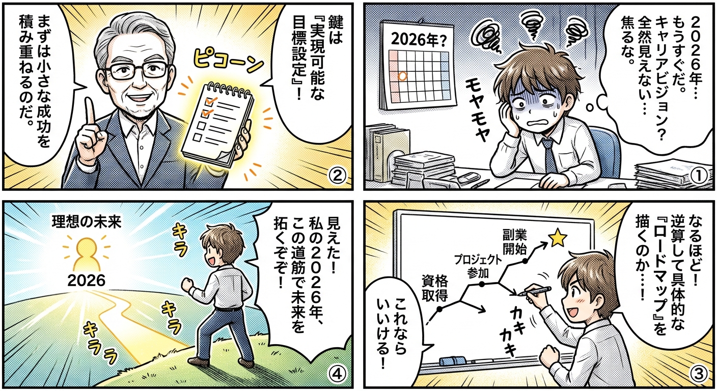 2026年のキャリアビジョン設計法|実現可能な目標設定と具体的ロードマップ