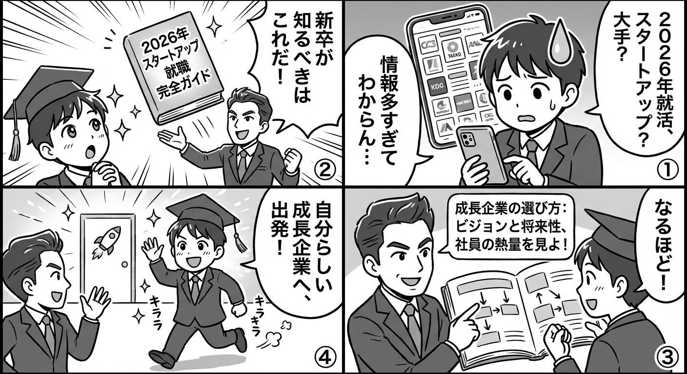 2026年スタートアップ就職完全ガイド|新卒が知るべき成長企業の選び方
