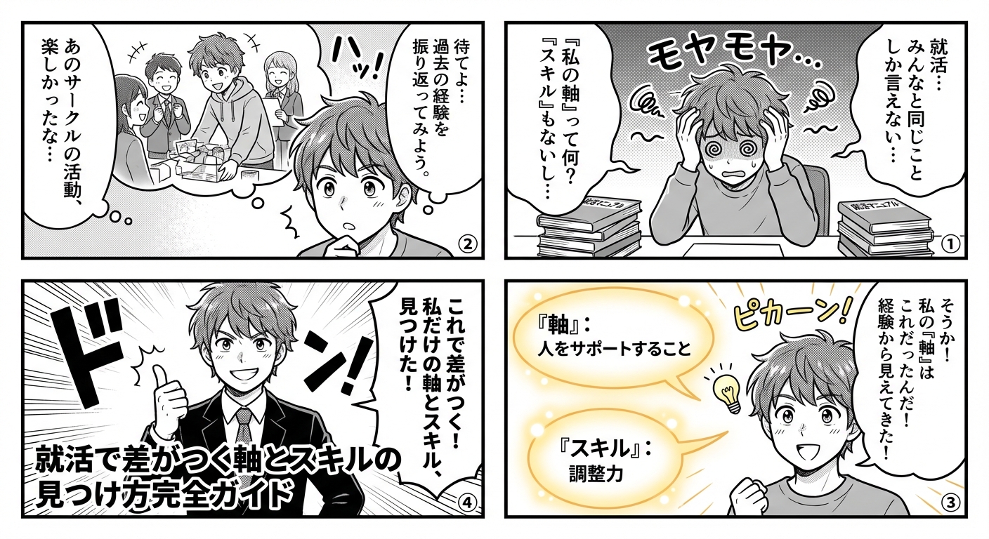 就活で差がつく軸とスキルの見つけ方完全ガイド
