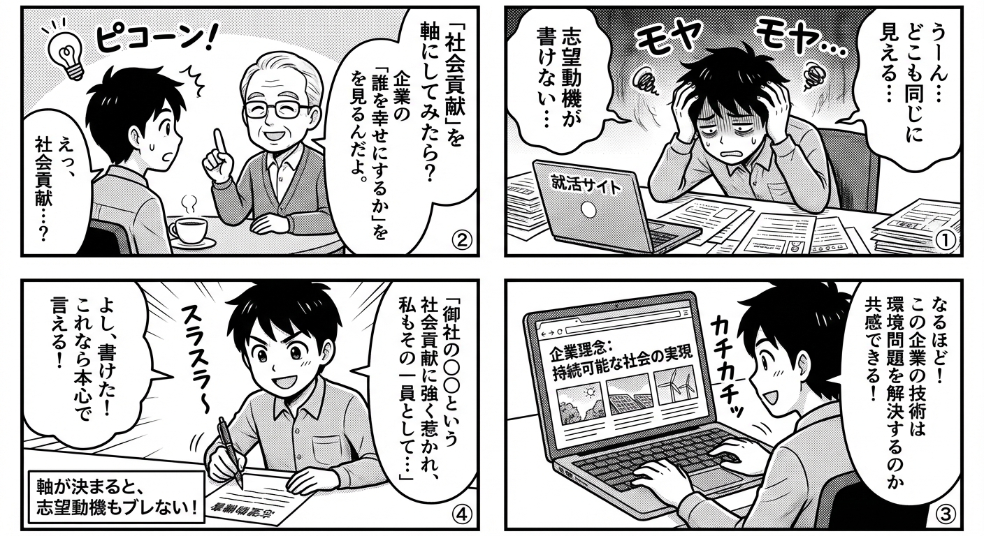 就活生必見！社会貢献を軸にした企業選びと志望動機の作り方