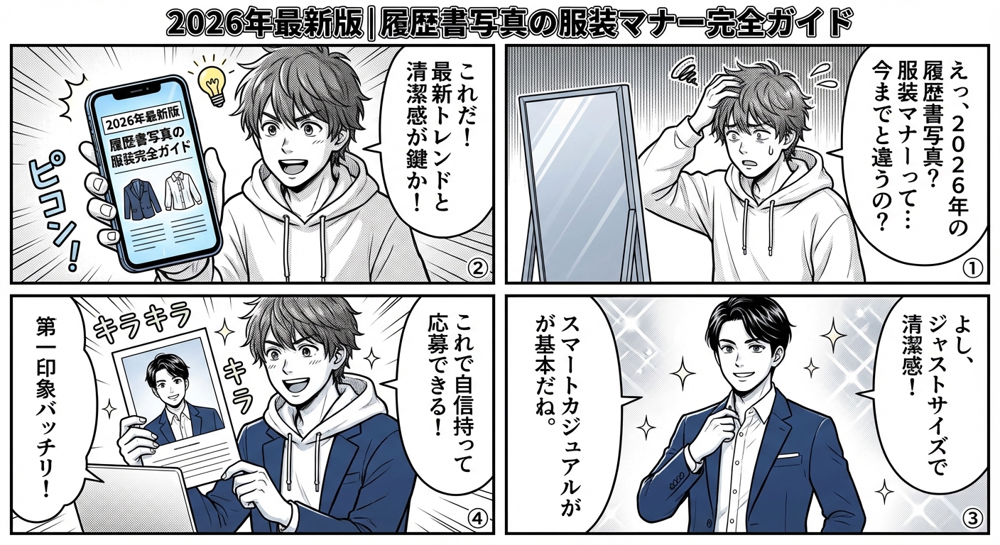 2026年最新版|履歴書写真の服装マナー完全ガイド
