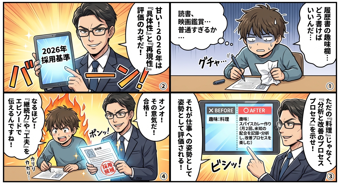 2026年版・履歴書の趣味特技欄で差がつく書き方と採用担当者が評価する具体例