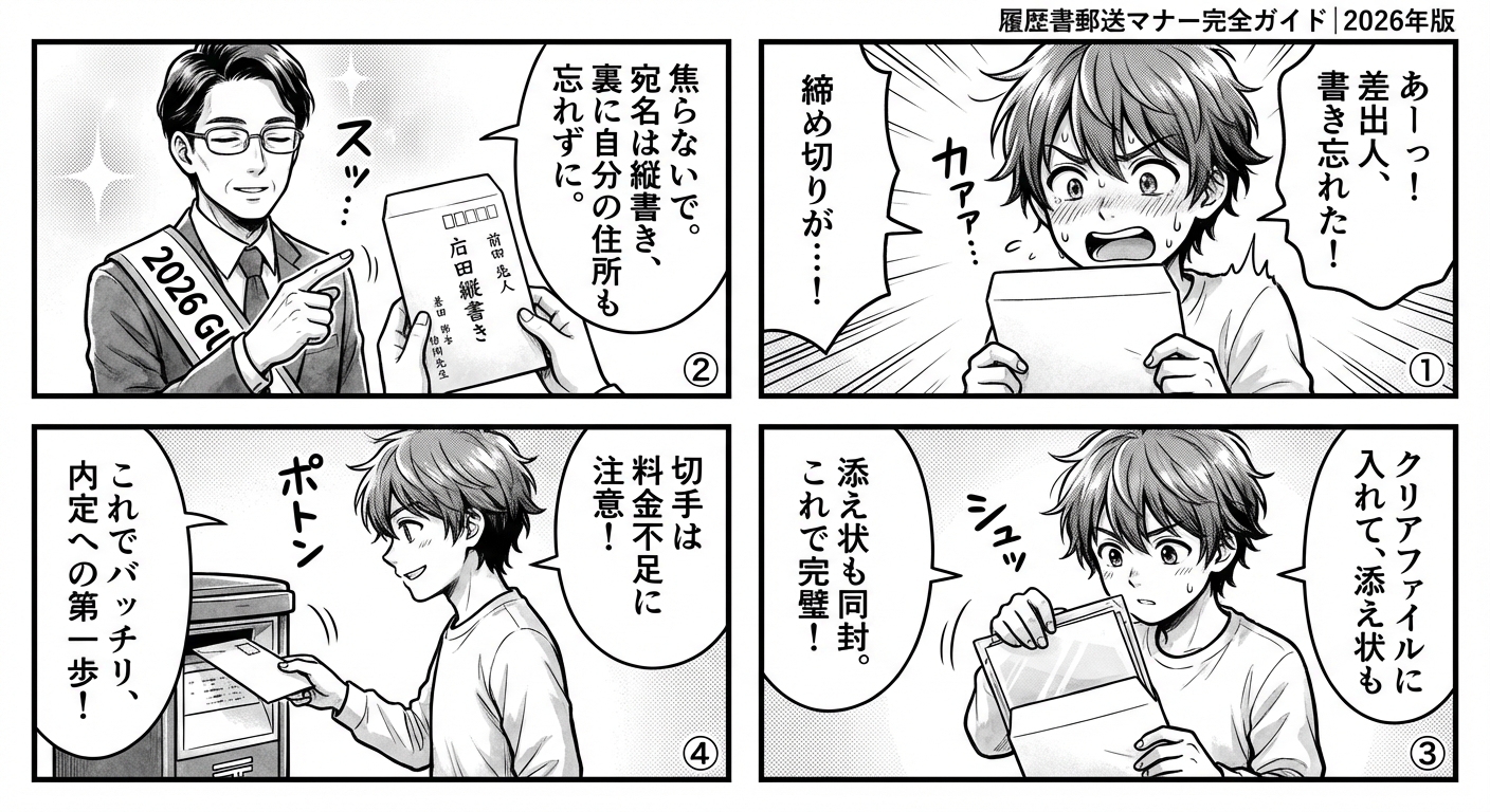 履歴書郵送マナー完全ガイド|2026年版