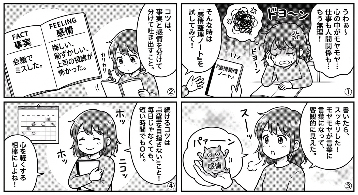 感情整理ノートで心を軽くする書き方と続けるコツ