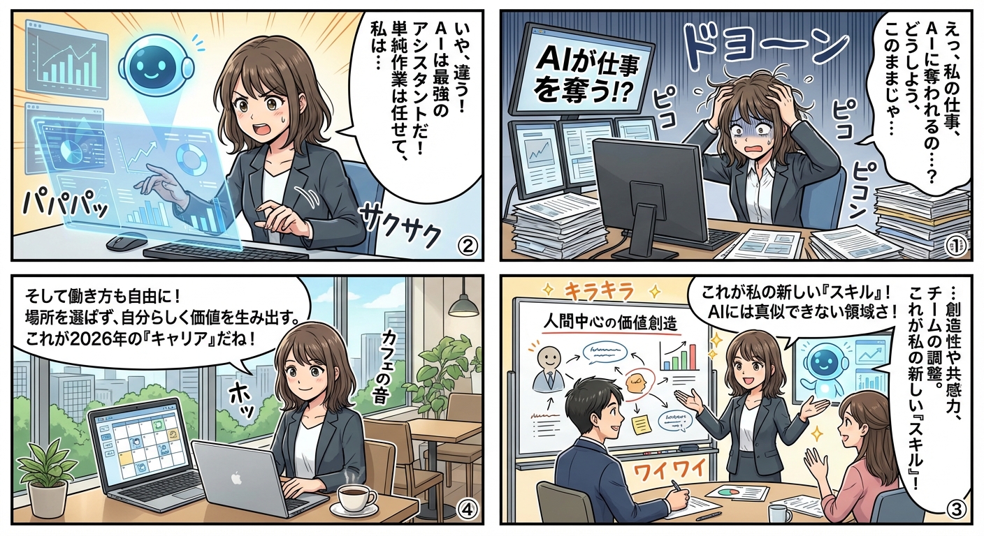 2026年のキャリア未来予測：AI時代に求められる職業スキルと働き方の変化