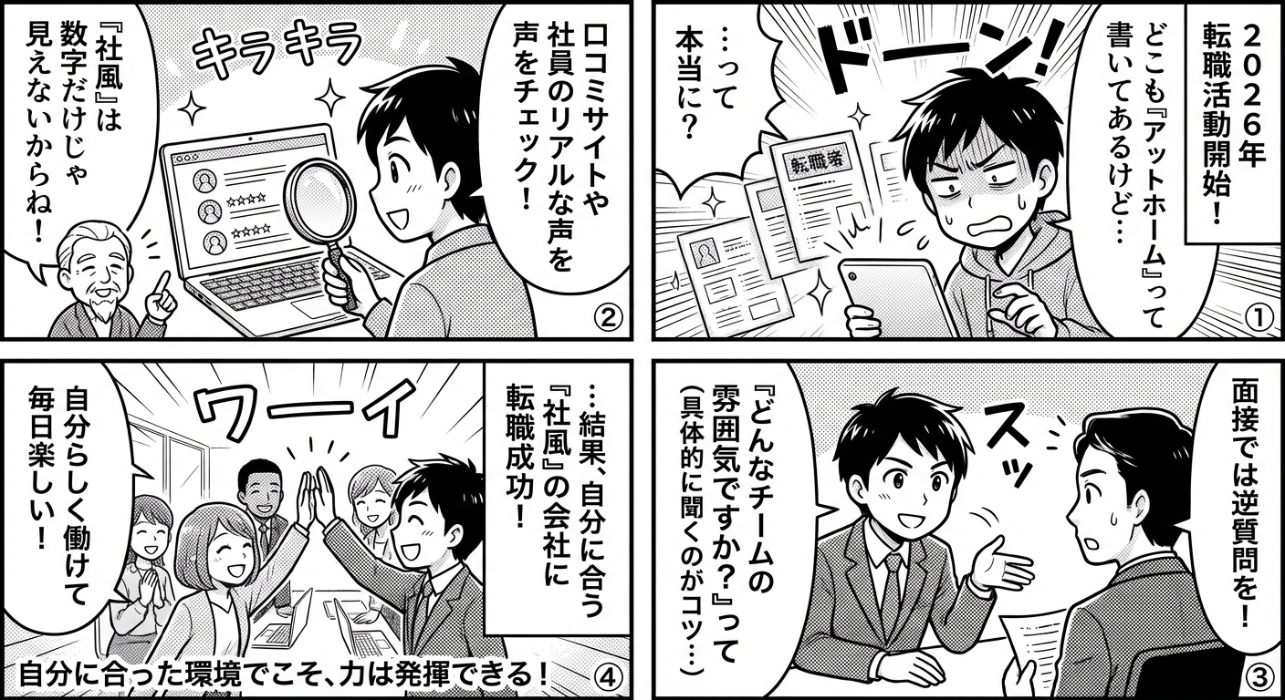 社風が合う企業の見極め方と転職成功のポイント【2026年最新版】