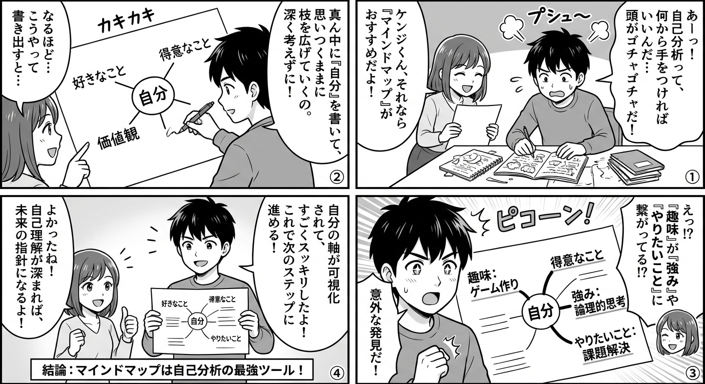自己分析にマインドマップを活用する完全ガイド