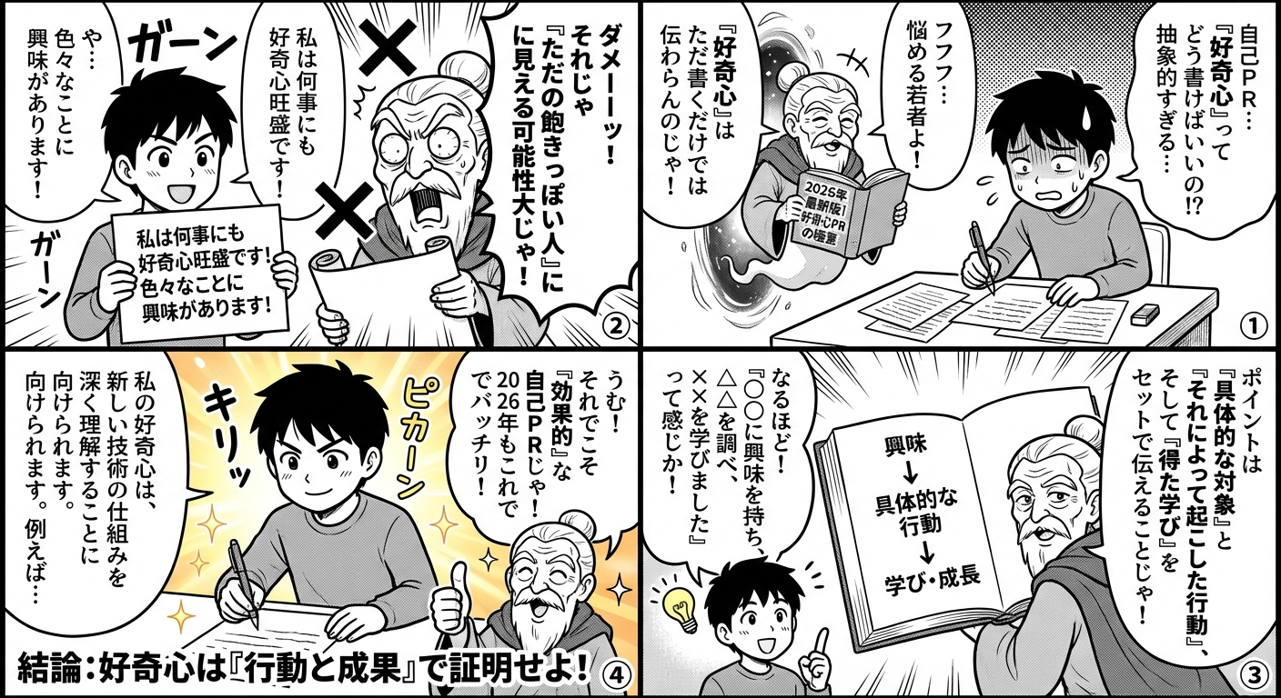 自己PRで好奇心を効果的に伝える例文集と書き方のポイント【2026年最新版】