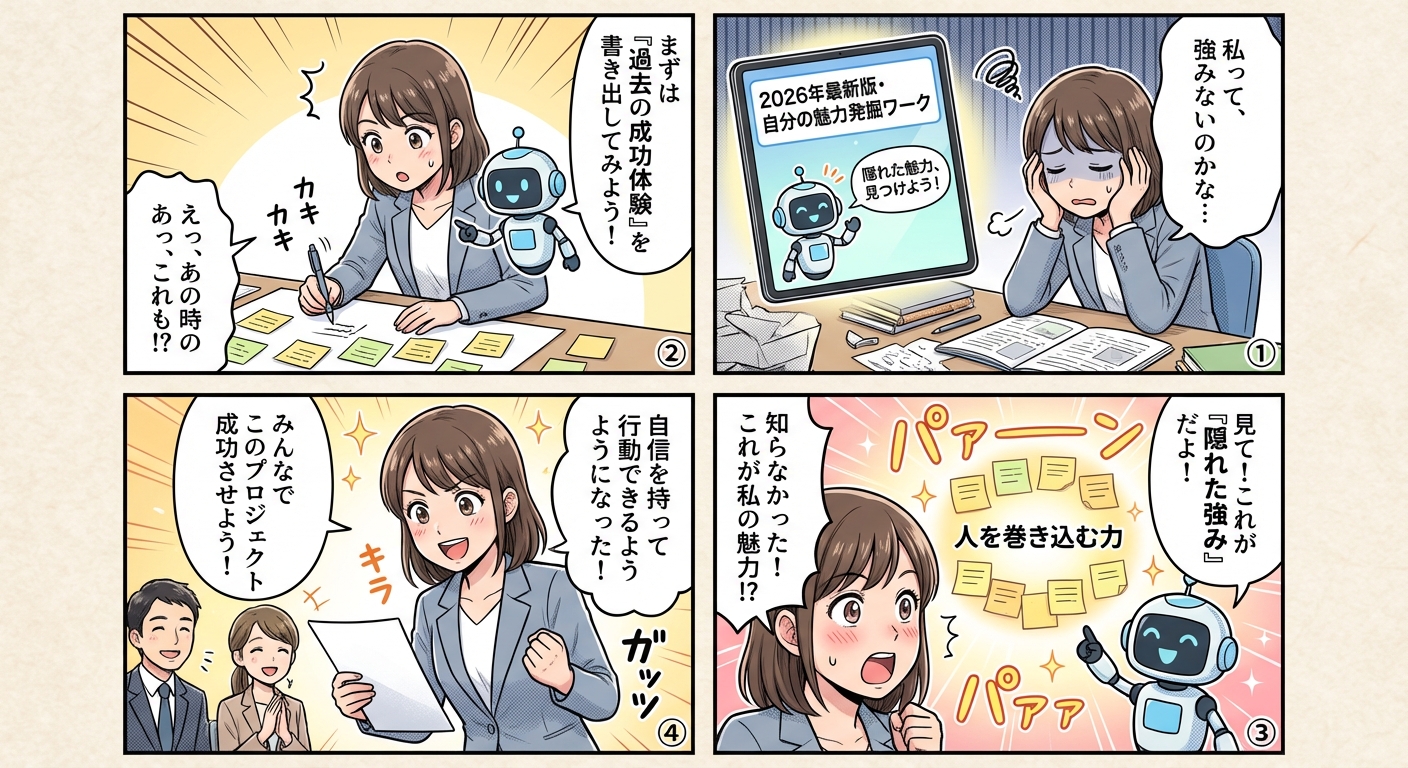 2026年最新版・自分の魅力発掘ワークで隠れた強みを見つける方法