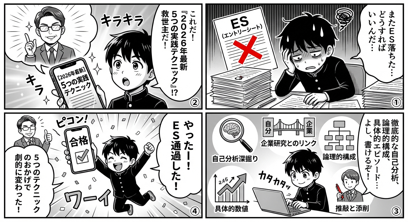 【2026年最新】ES通過率を劇的に向上させる5つの実践テクニック