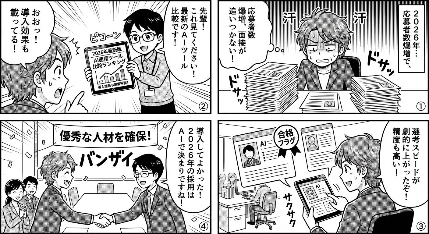 2026年最新版：AI面接ツール比較ランキングと導入効果を徹底解説
