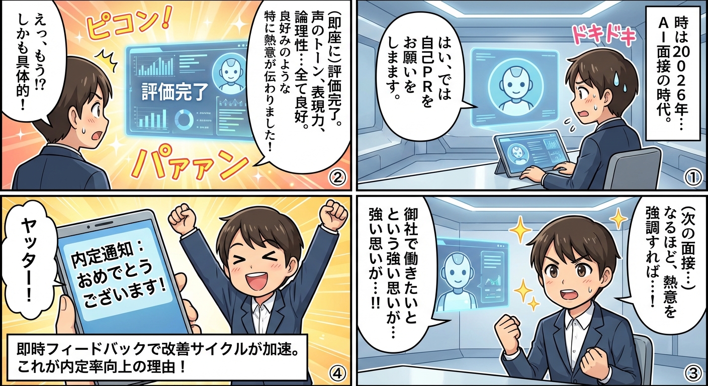 2026年のAI面接フィードバックが就活を変える:即時評価で内定率が向上する理由