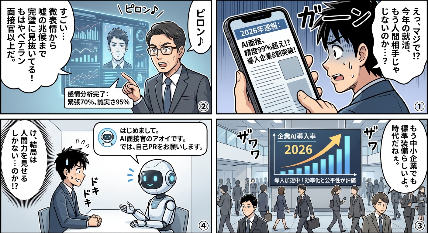 2026年のAI面接判定システムの精度と企業導入率の最新動向