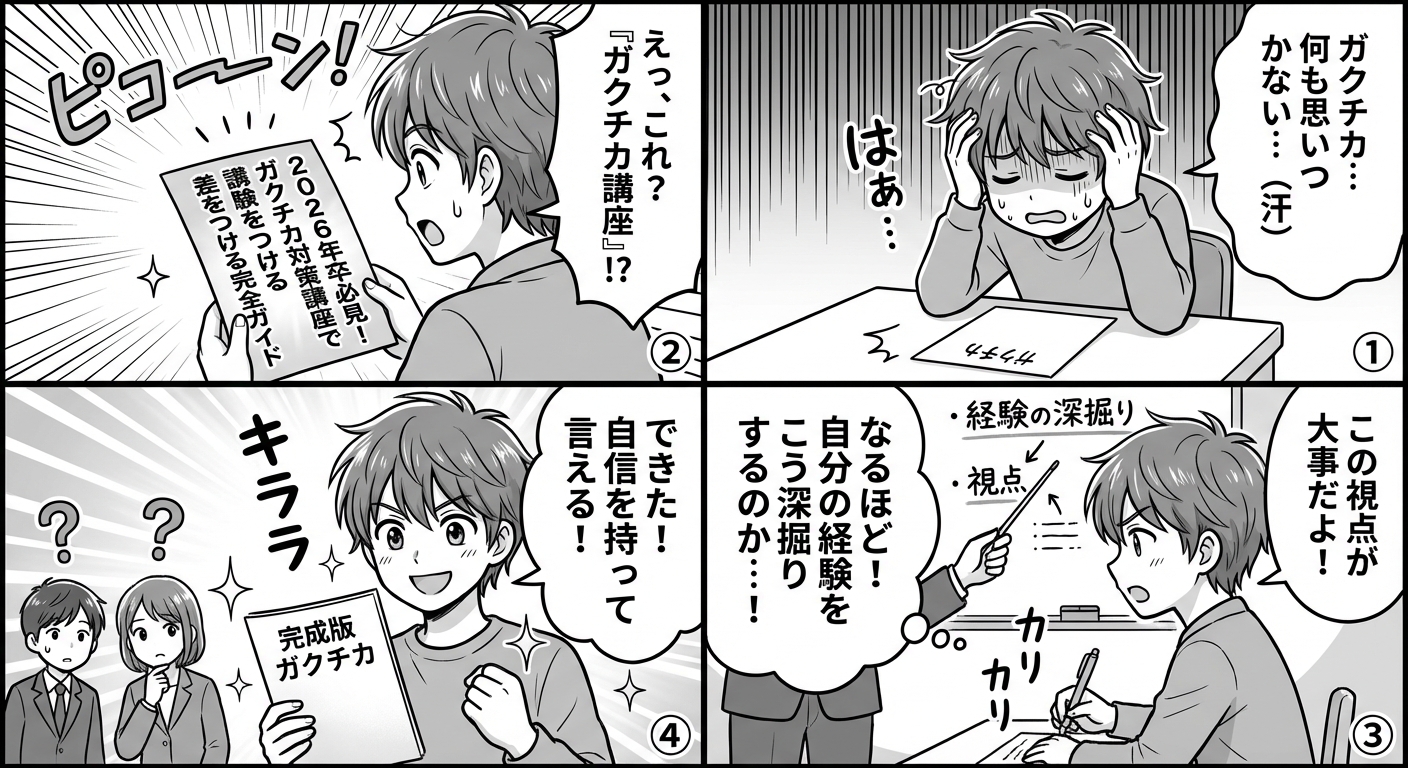 2026年卒必見！ガクチカ対策講座で差をつける完全ガイド