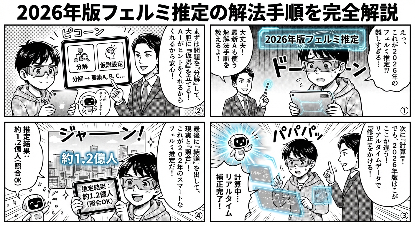 2026年版フェルミ推定の解法手順を完全解説