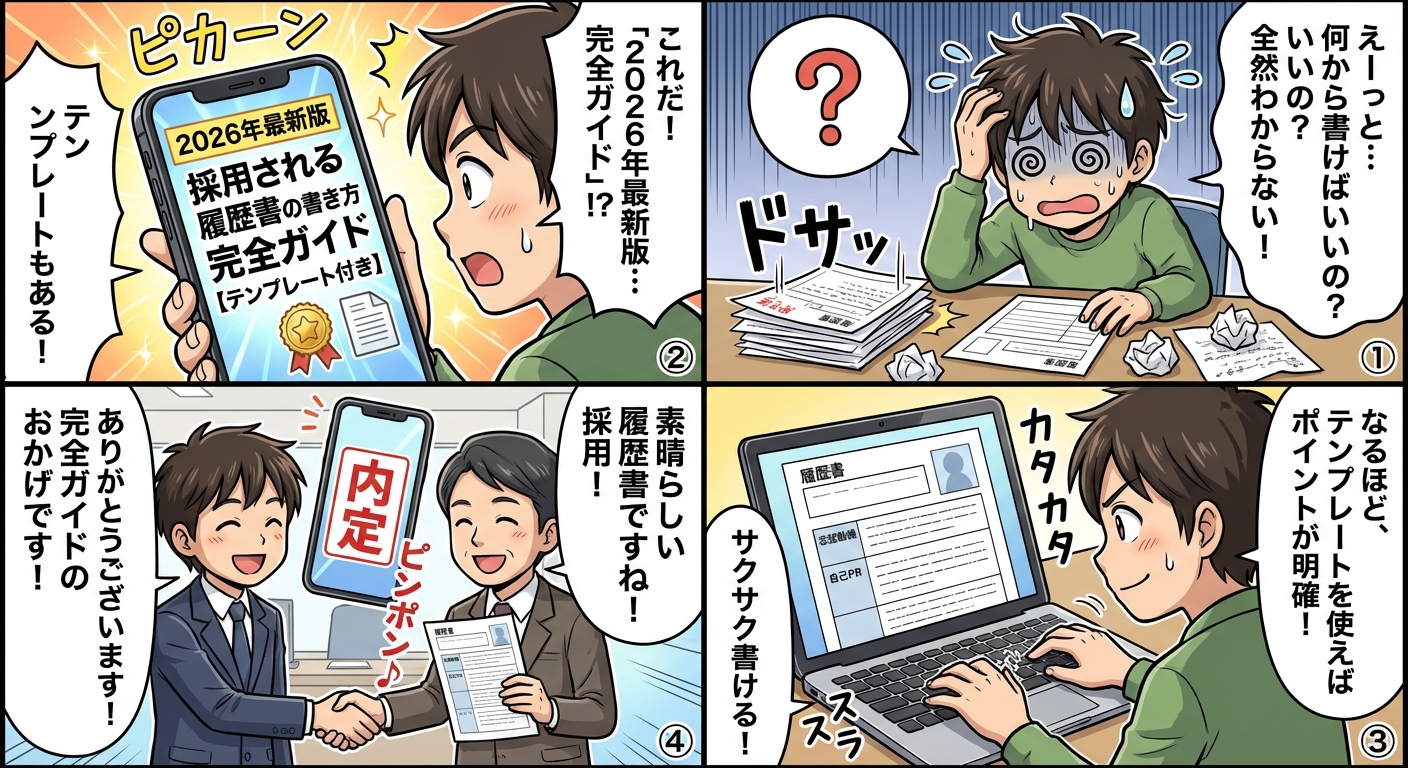 2026年最新版|採用される履歴書の書き方完全ガイド【テンプレート付き】