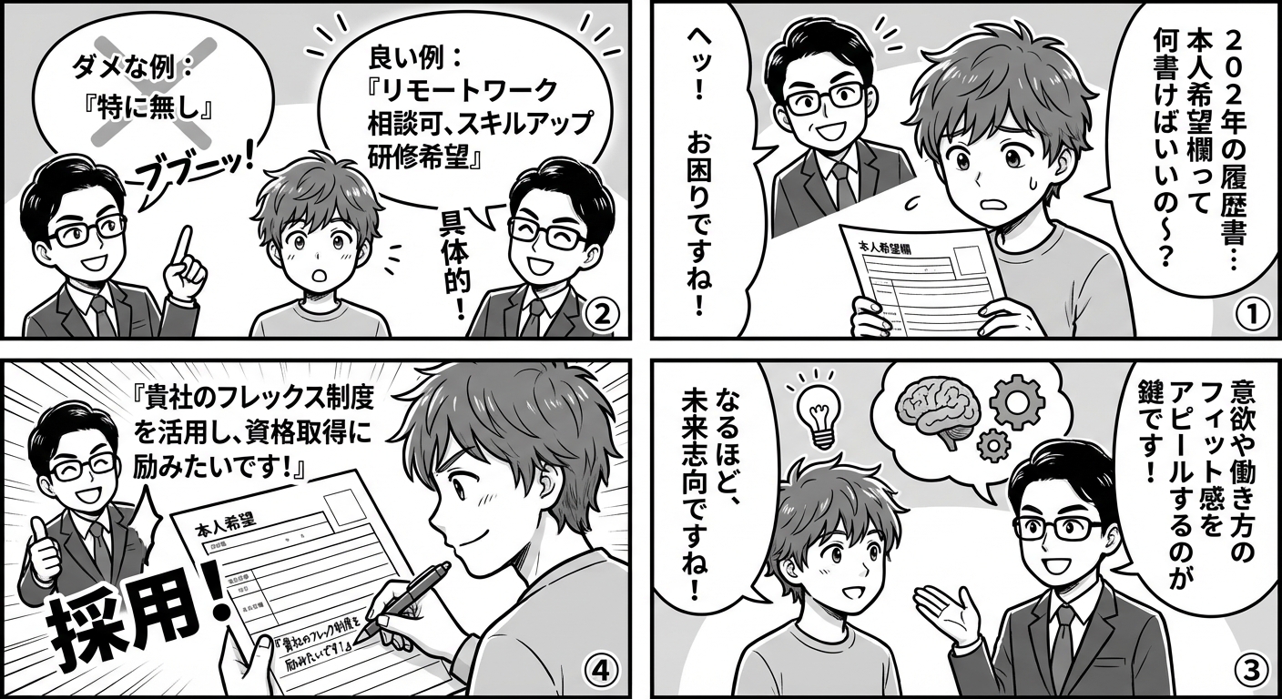 2026年最新版|履歴書の本人希望欄の正しい書き方と採用担当者に響く記入例