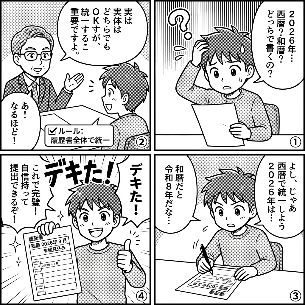 履歴書は西暦・和暦どちらで書く?2026年の正しい書き方と統一ルール