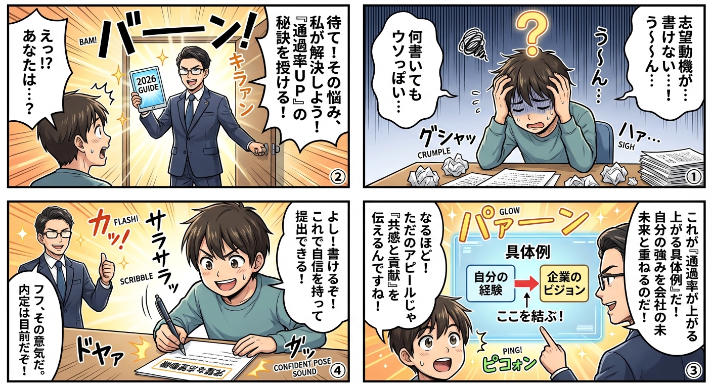 【2026年最新版】採用のプロが教える志望動機の書き方完全ガイド|通過率が上がる具体例付き