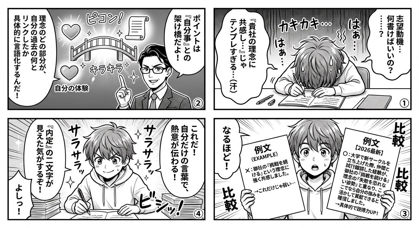 企業理念への共感を志望動機で効果的に伝える書き方と例文【2026年最新版】