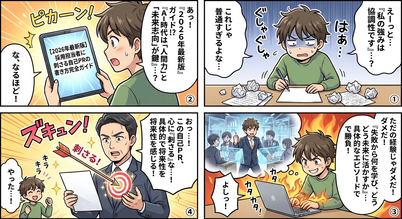 【2026年最新版】採用担当者に刺さる自己PRの書き方完全ガイド