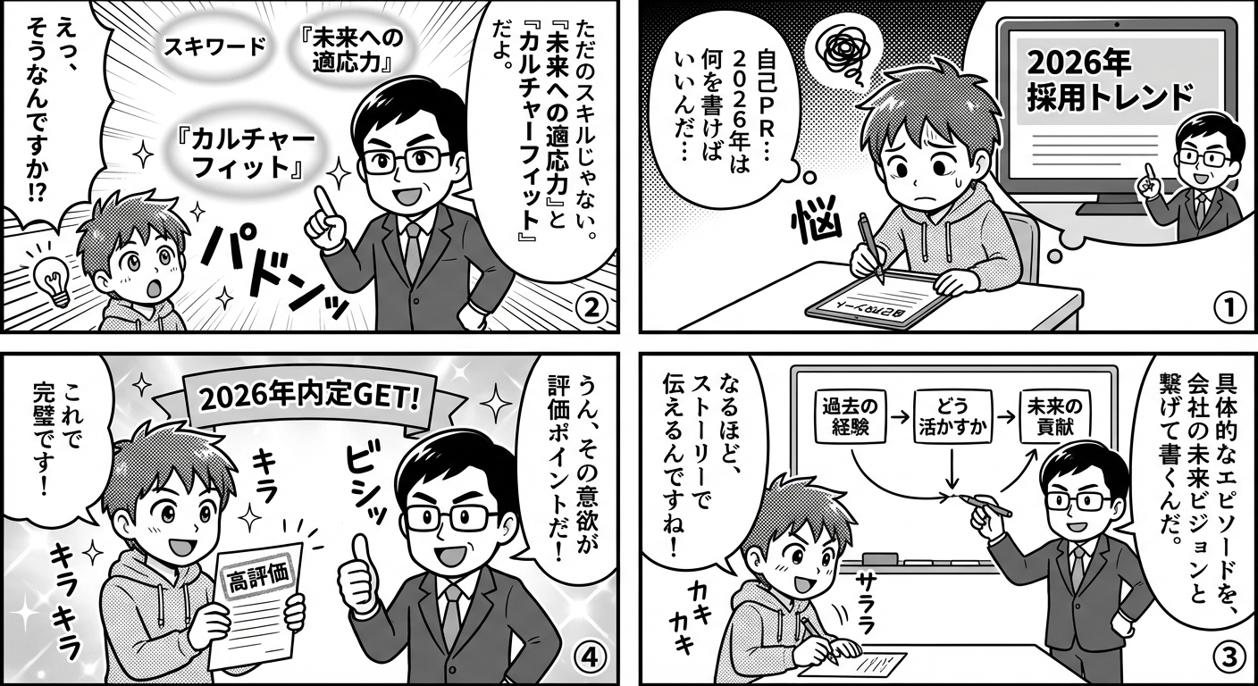 2026年最新版：採用担当者が重視する自己PRの評価ポイントと高評価を得る書き方