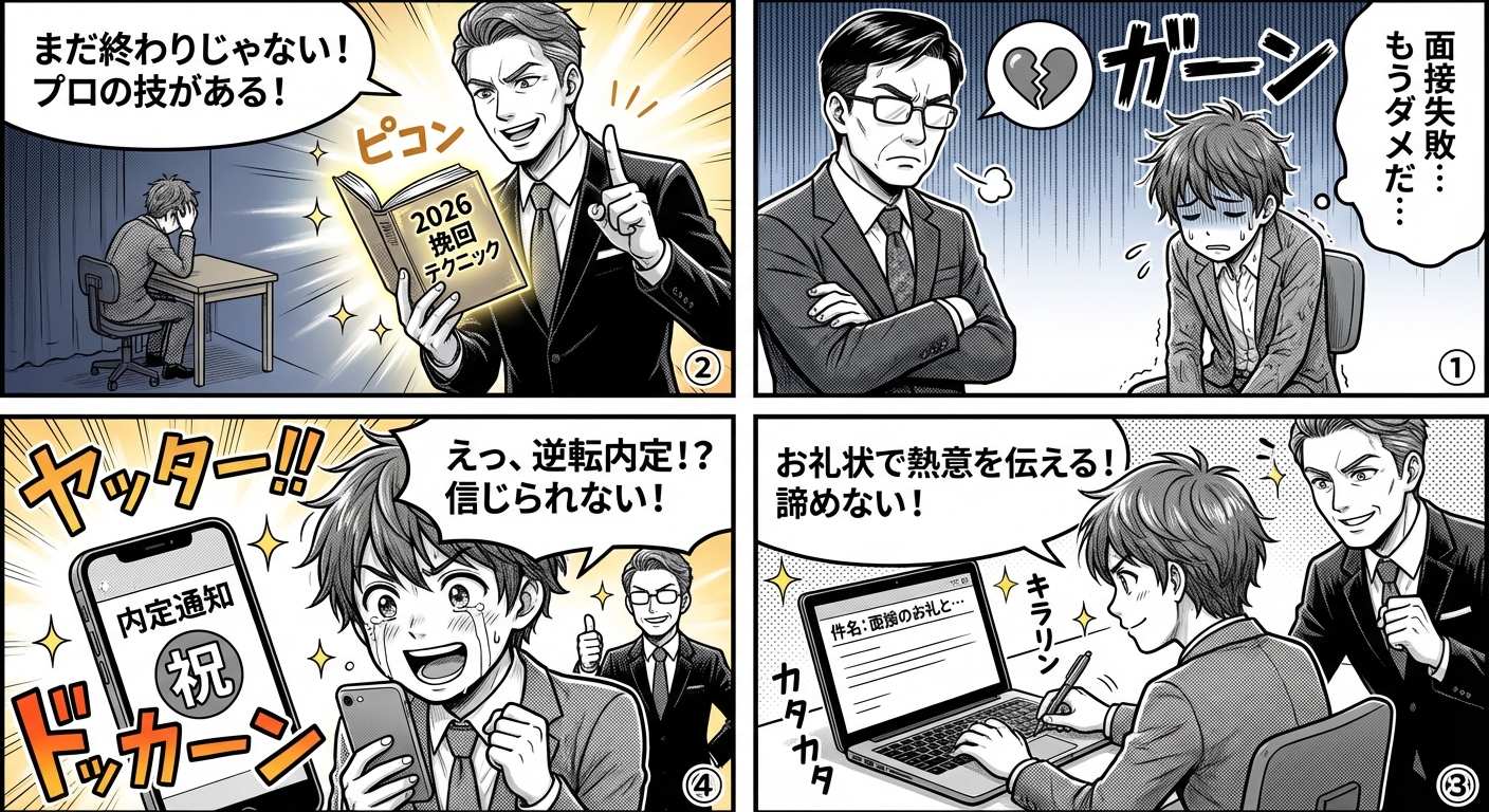 面接失敗から逆転内定!プロが教える挽回テクニック2026