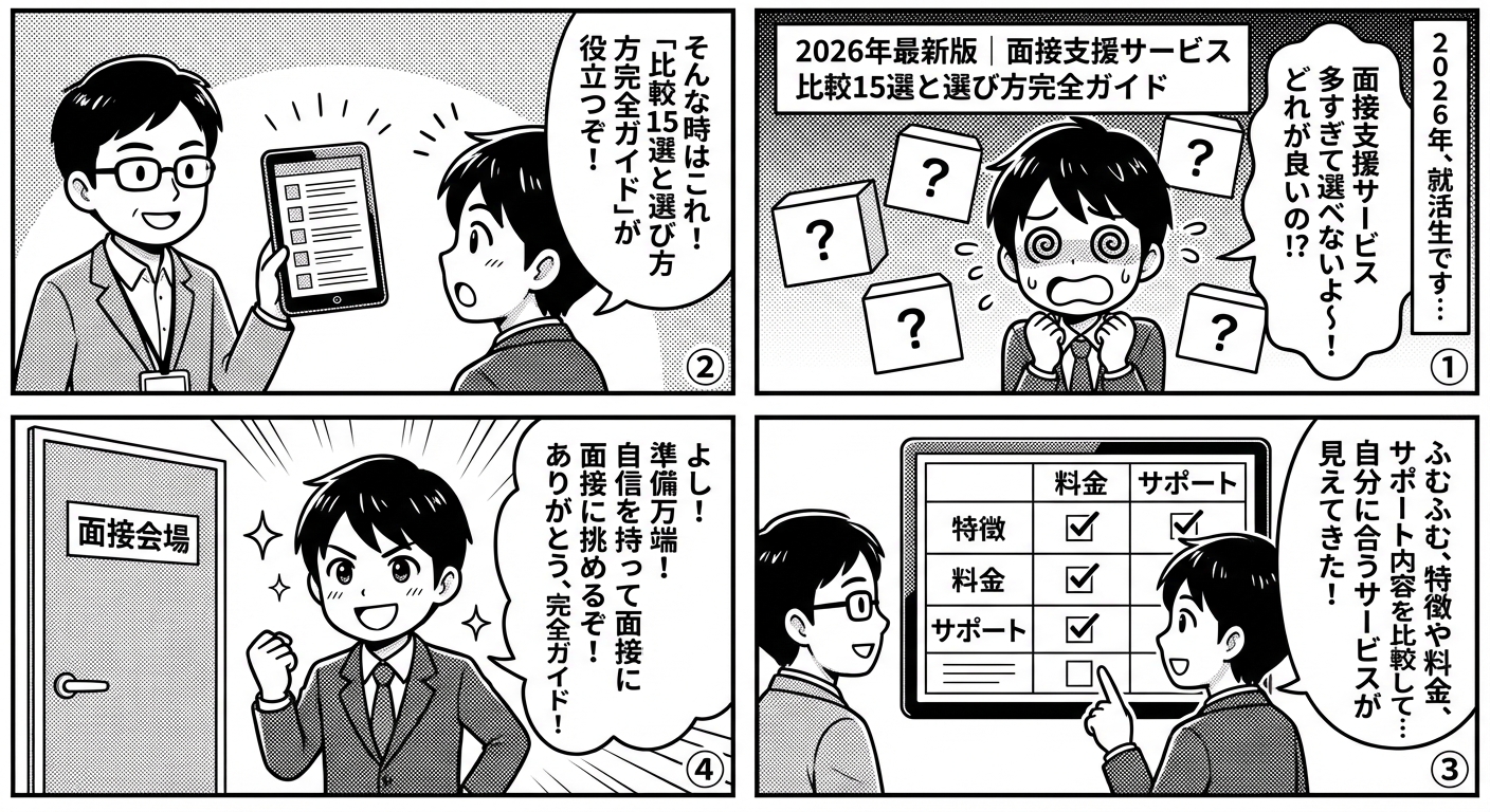 2026年最新版｜面接支援サービス比較15選と選び方完全ガイド