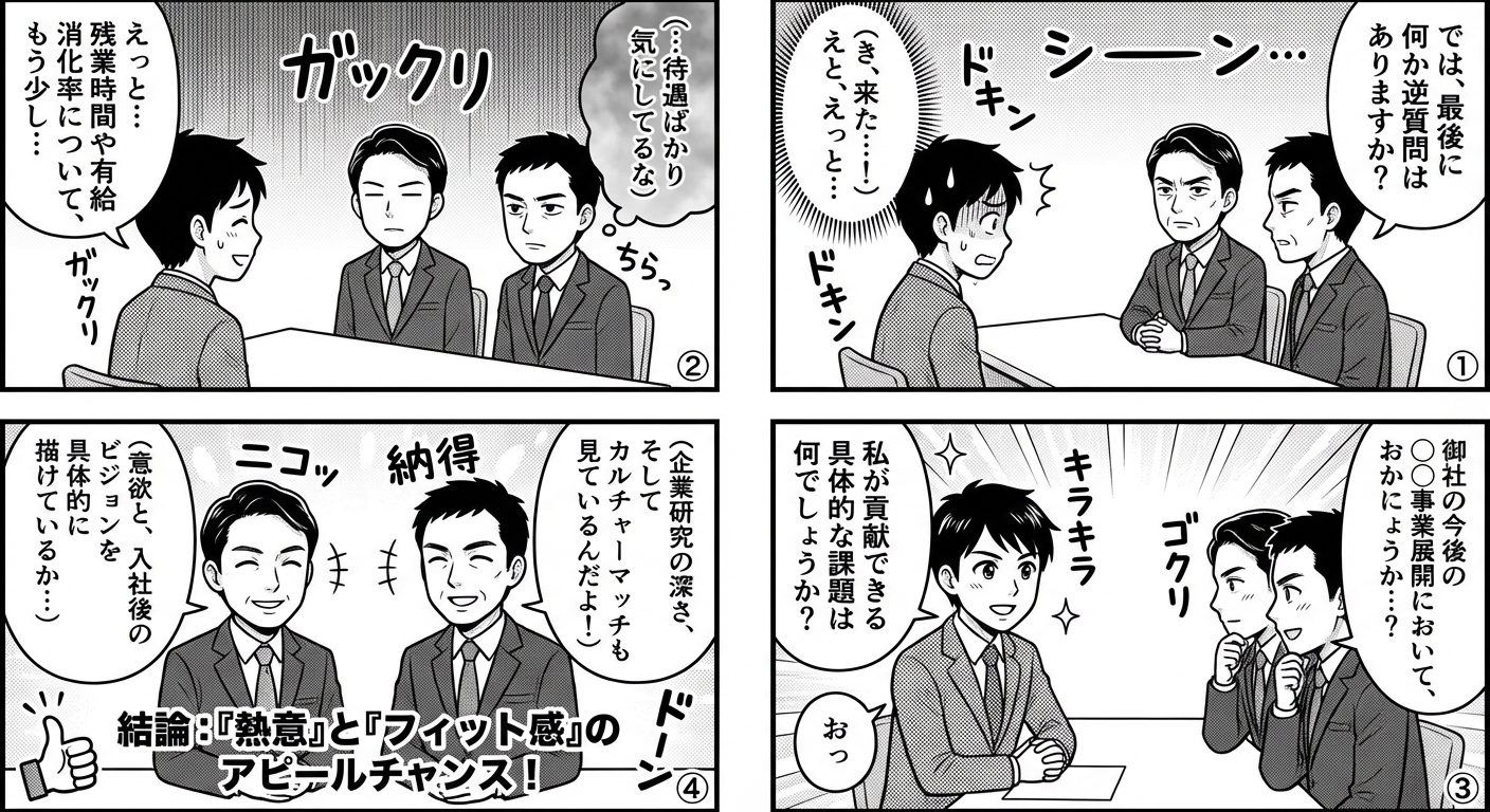 面接の逆質問で企業が見ている本当の意図とは