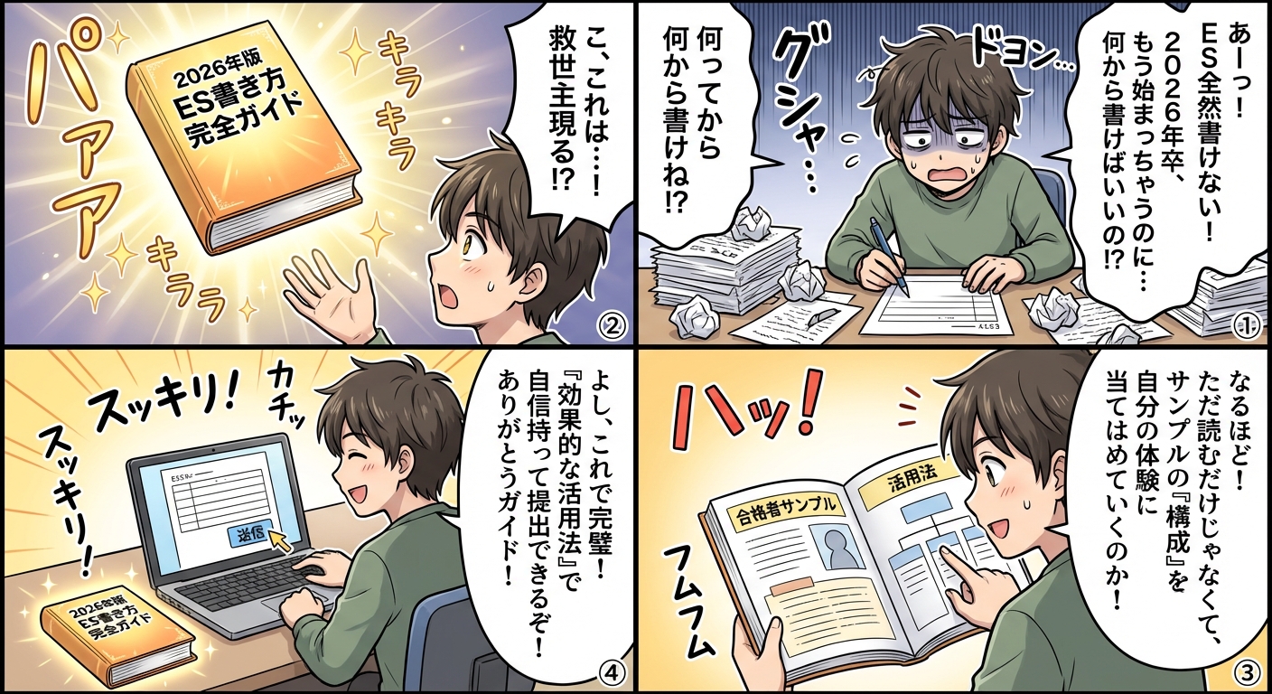 2026年版ES書き方完全ガイド|合格者サンプルから学ぶ効果的な活用法