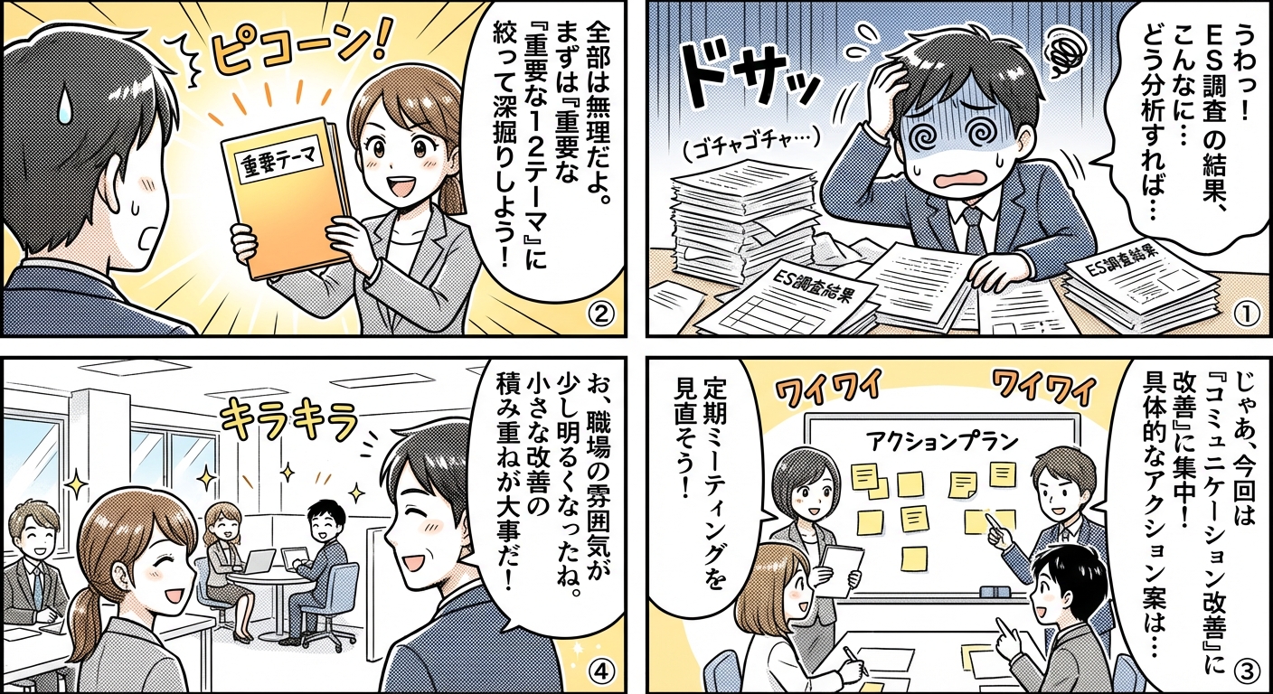 ES調査のフィードバックを組織改善に活かす実践的活用法
