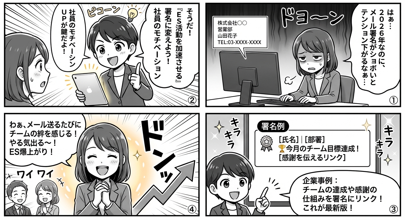 ES活動を加速させるメール署名の作り方と企業事例【2026年最新版】